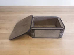 Living hinge shallow box with lid S0001045 file cdr and dxf pdf free vector download for Laser cutLaser cut