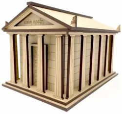 Mini Parthenon 3D Wood Model S0000613 file cdr and dxf pdf free vector download for Laser cut
