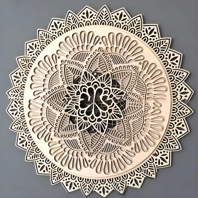 Multilayer mandala layout S0000633 file cdr and dxf pdf free vector download for Laser cut