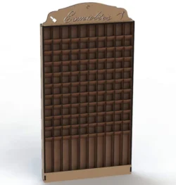 Nail polish display rack S0001010 file cdr and dxf pdf free vector download for Laser cutLaser cut