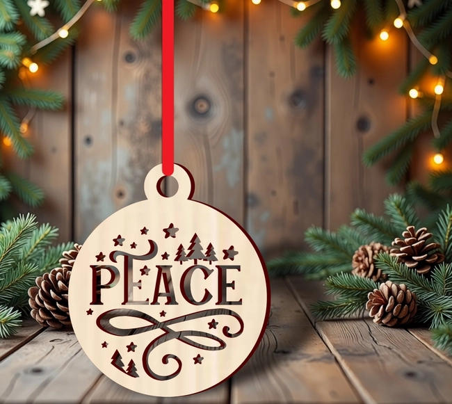 Peace christmas bauble S0001073 file cdr and dxf pdf free vector download for Laser cut 5 Peace christmas bauble S0001073 file cdr and dxf pdf free vector download for Laser cut