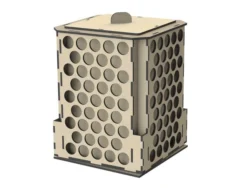 Rotating ink and brush holder S0001109 file cdr and dxf pdf free vector download for Laser cut