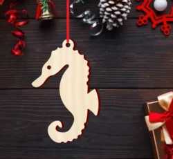 Sea horse ornament S0001055 file cdr and dxf pdf free vector download for Laser cut