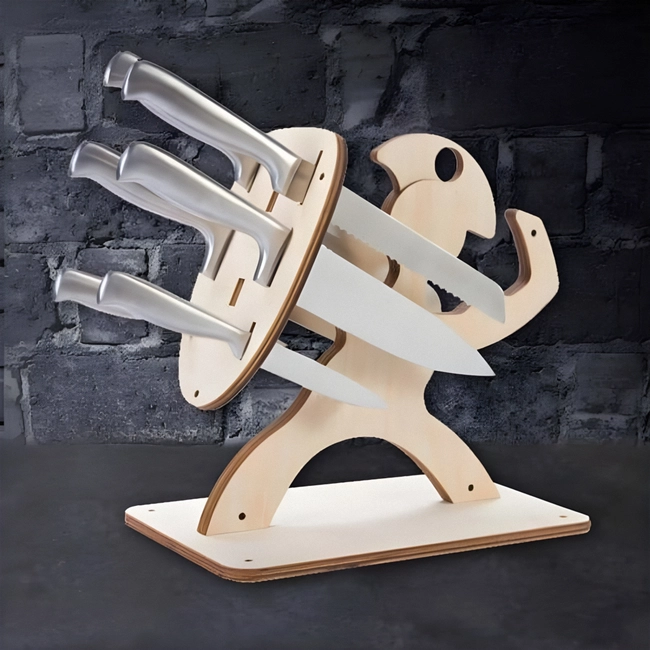 Spartan Knife Block S0000211 file cdr and dxf pdf free vector download for Laser cut