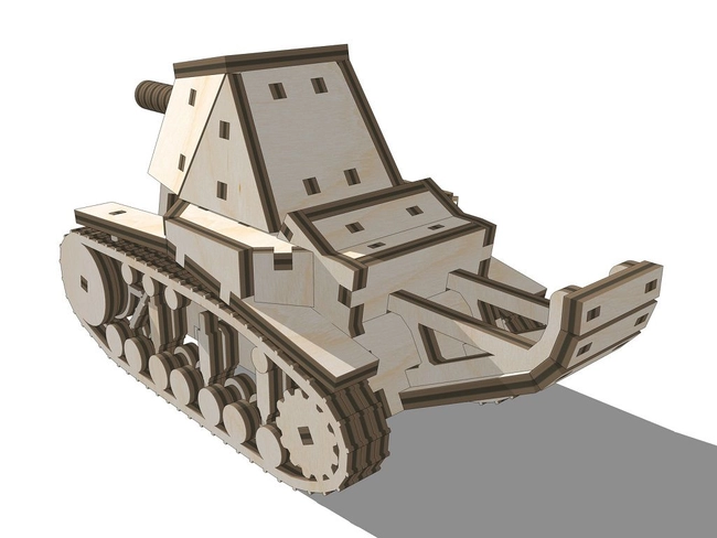 Su 18 self propelled gun tank 3d wood model S0001144 file cdr and dxf pdf free vector download for Laser cut 5 Su 18 self propelled gun tank 3d wood model S0001144 file cdr and dxf pdf free vector download for Laser cut