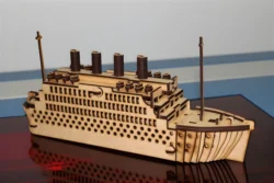 Titanic Ship S0000233 file cdr and dxf pdf free vector download for Laser cut