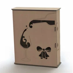Wine packaging gift box S0001126 file cdr and dxf pdf free vector download for Laser cut