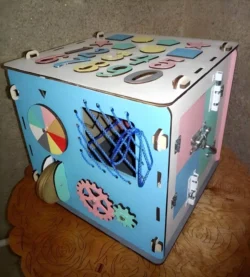 Wooden busy cube S0001130 file cdr and dxf pdf free vector download for Laser cut