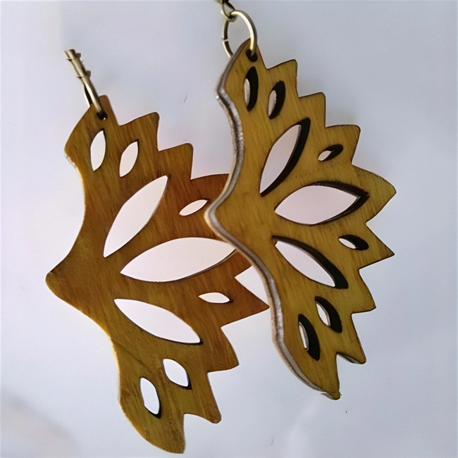 Wooden butterfly earrings design S0000276 file cdr and dxf pdf free vector download for Laser cut 5 Wooden butterfly earrings design S0000276 file cdr and dxf pdf free vector download for Laser cut