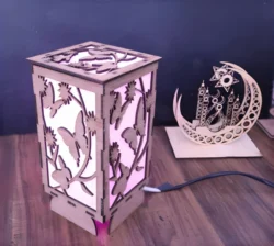 Wooden shadow box night S0000542 file cdr and dxf pdf free vector download for Laser cut