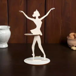 Ballerina dancer girl napkin holder paper holder S0001560 file cdr and dxf pdf free vector download for Laser cut