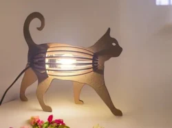 Cat shaped wooden tab S0001319 file cdr and dxf pdf free vector download for Laser cut