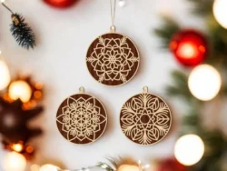 Christmas ball S0001323 file cdr and dxf pdf free vector download for Laser cut