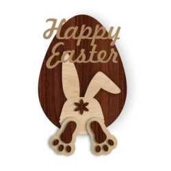 Easter bunny diy kit S0001654 file cdr and dxf pdf free vector download for Laser cut
