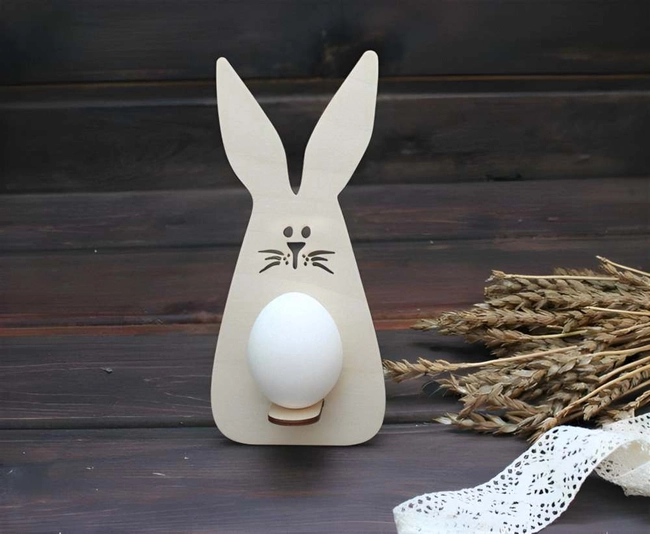 Easter cute bunny egg stands S0001610 file cdr and dxf pdf free vector download for Laser cut