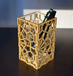 Geometric pencil S0001384 file cdr and dxf pdf free vector download for Laser cut