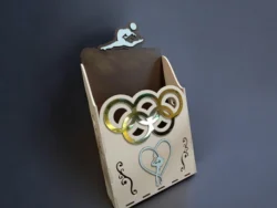 Gymnastics medal holder S0001390 file cdr and dxf pdf free vector download for Laser cut
