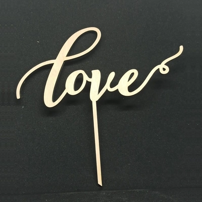 Love cake topper for valentine day S0001204 file cdr and dxf pdf free vector download for Laser cut