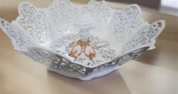 Scroll saw pattern bowl S0001413 file cdr and dxf pdf free vector download for Laser cut