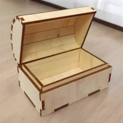 Small wooden treasure S0001422 file cdr and dxf pdf free vector download for Laser cut