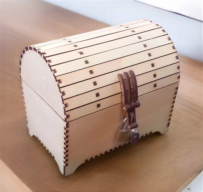 Storage box caske S0001497 file cdr and dxf pdf free vector download for Laser cut