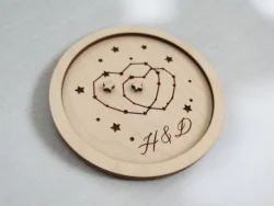 Wedding ring holder tray S0001606 file cdr and dxf pdf free vector download for Laser cut