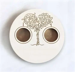 Wooden wedding ring holder S0001486 file cdr and dxf pdf free vector download for Laser cut