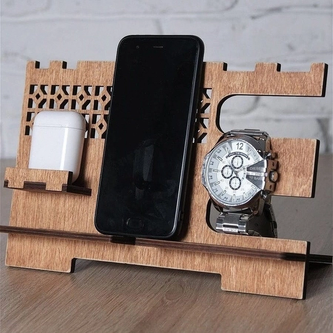 Cell phone docking station M0000019 file cdr and dxf pdf free vector download for laser cut