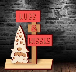 Valentine’s directional sign E0023631 file cdr and dxf pdf free vector download for laser cut