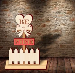 Valentine’s directional sign E0023632 file cdr and dxf pdf free vector download for laser cut