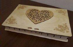 Earring jewelry box M0000022 file cdr and dxf pdf free vector download for laser cut