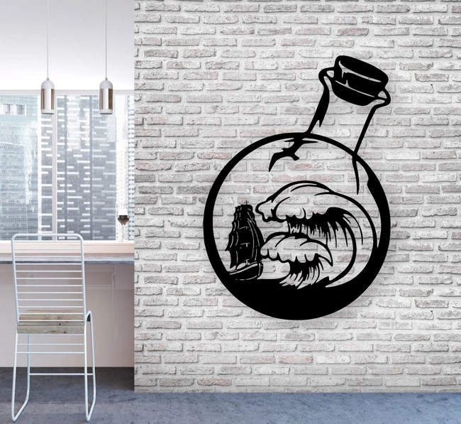 Sailboat in the bottle E0023846 file cdr and dxf pdf free vector download for Laser cut plasma 5 Sailboat in the bottle E0023846 file cdr and dxf pdf free vector download for Laser cut plasma