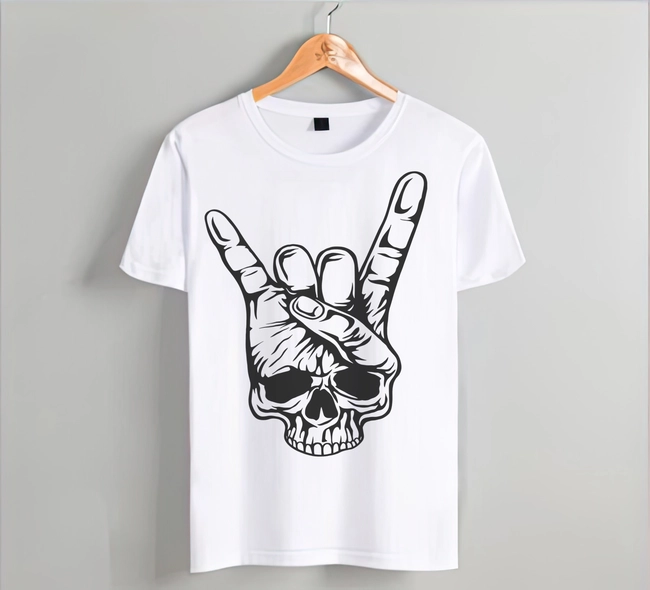 Skull with hand E0023844 file cdr and eps svg free vector download for print