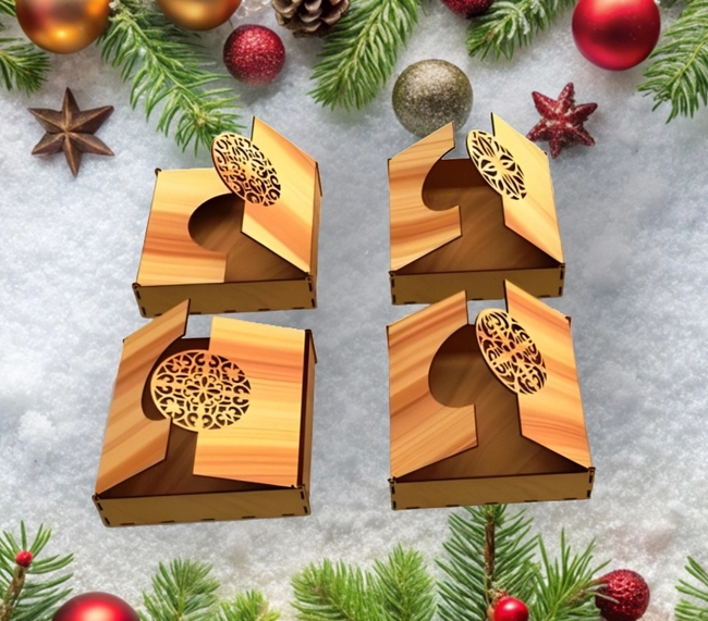 Valentine gift box E0023821 file cdr and dxf pdf free vector download for laser cut