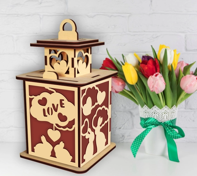 Valentine light box E0023807 file cdr and dxf pdf free vector download for laser cut 1 Valentine light box E0023807 file cdr and dxf pdf free vector download for laser cut