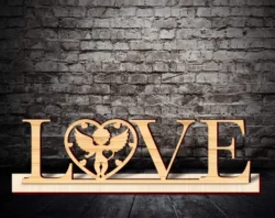 Valentine stand E0023837 file cdr and dxf pdf free vector download for Laser cut