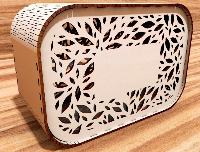 Wedding card box E0023792 file cdr and dxf pdf free vector download for laser cut