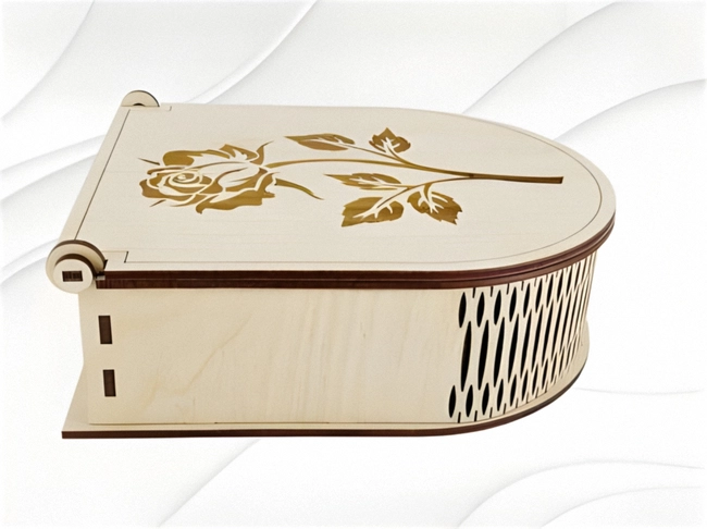 Box semicircle E0023969 file cdr and dxf pdf free vector download for Laser cut 5 Box semicircle E0023869 file cdr and dxf pdf free vector download for Laser cut