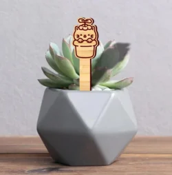 Cat wooden garden markers E0023936 file cdr and dxf pdf free vector download for Laser cut