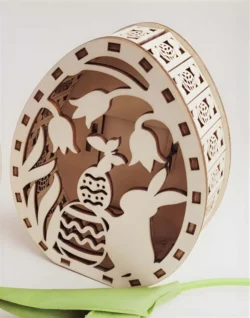 Easter candle holder E0023945 file cdr and dxf pdf free vector download for Laser cut