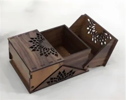 Gift box E0023867 file cdr and dxf pdf free vector download for Laser cut