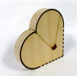 Heart shaped box E0023894 file cdr and dxf pdf free vector download for Laser cut