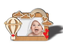Kid photo frame E0023967 file cdr and dxf pdf free vector download for laser cut