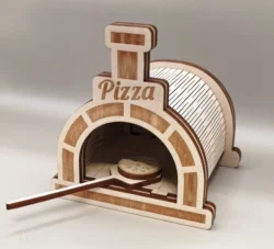 Miniature pizza oven E0023918 file cdr and dxf pdf free vector download for Laser cut
