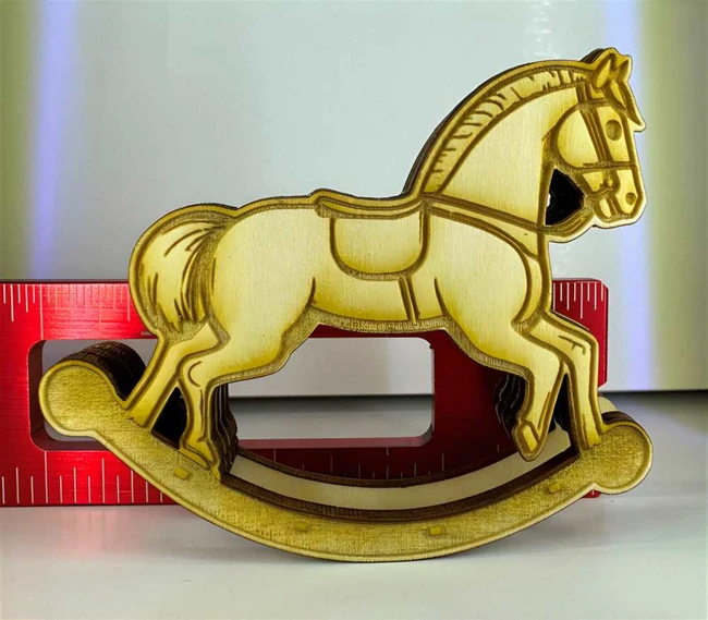 Rocking horses E0023902 file cdr and dxf pdf free vector download for Laser cut