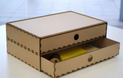 Storage Box E0023930 file cdr and dxf pdf free vector download for Laser cut