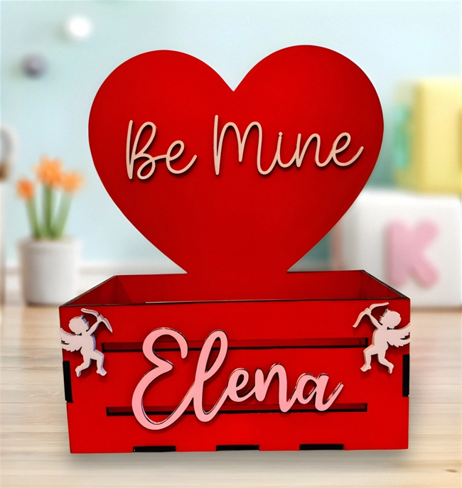 Valentine's day gift box E0023856 file cdr and dxf pdf free vector download for Laser cut 5 Valentine's day gift box E0023856 file cdr and dxf pdf free vector download for Laser cut