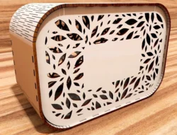 Wedding card box E0023882 file cdr and dxf pdf free vector download for Laser cut
