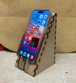 Wood iPhone stand E0023896 file cdr and dxf pdf free vector download for Laser cut