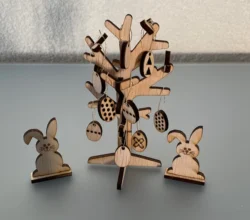 Wooden Easter tree E0023928 file cdr and dxf pdf free vector download for Laser cut